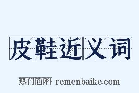 皮鞋近义词是什么意思的图片
